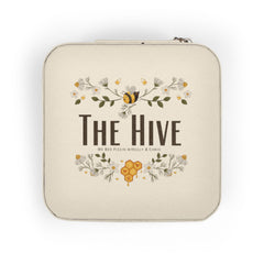 Compact 'Time To Hive' Jewelry Travel Case – Portable Ring & Earring Organizer