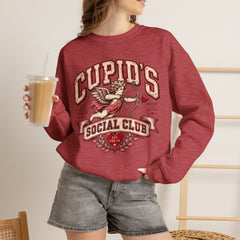 Cupid's Social Club Crewneck Sweatshirt- Valentines