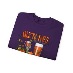 Witches Drink Up Sweatshirt, Unisex Halloween Apparel, Cozy Fall Sweatshirt, Spooky Season Gear, Perfect for Halloween Parties