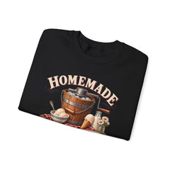 Crewneck Sweatshirt — "Homemade Ice Cream Social" Vintage Ice Cream Maker Design