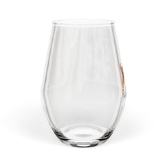Christmas Reindeer Stemless Wine Glass