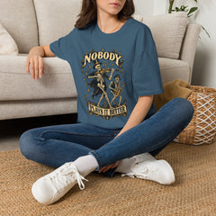 Nobody Plays It Better T-Shirt — Skeleton Violinist Day of the Dead Music Tee