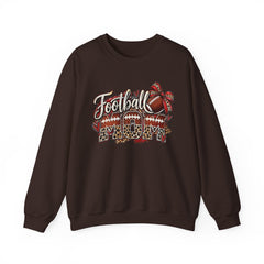Football Mom Crewneck Sweatshirt — Leopard & Bow Team Spirit