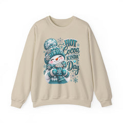 Hot Cocoa Kinda Day Sweatshirt- Winter- Christmas- Snowman
