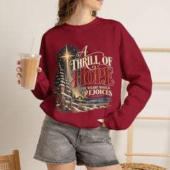 A Thrill of Hope Christmas Sweatshirt