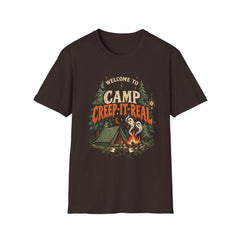 Camp Creep-It-Real T-Shirt — Welcome to Camp Halloween Graphic Tee- BP