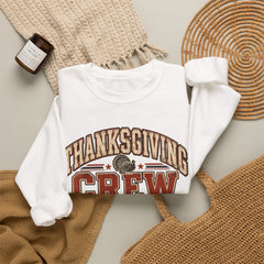 Thanksgiving Crew Sweatshirt - Vintage Turkey Family Holiday Pullover - Fall Apparel