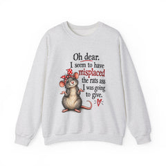 Sarcastic Crewneck Sweatshirt - Don’t Give A Rats Ass