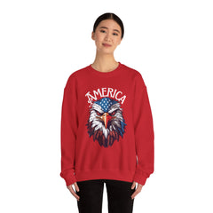 AMERICA - Bald Eagle- Unisex Heavy Blend™ Crewneck Sweatshirt