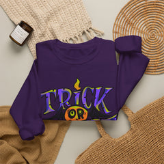 Halloween 'Trick or Treat' Crewneck Sweatshirt — Retro Candy Graphic