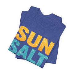 Sun Salt Sand Beach T-Shirt — Retro Coastal Summer Tee