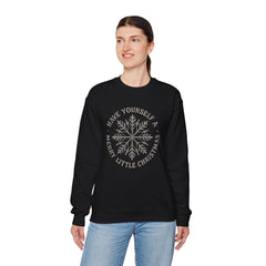 “Have Yourself a Merry Little Christmas” Snowflake Gildan Crewneck Sweatshirt
