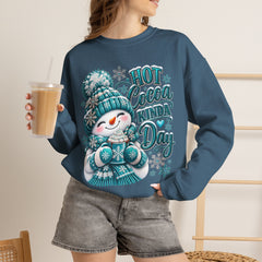 Hot Cocoa Kinda Day Sweatshirt- Winter- Christmas- Snowman