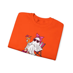 Boo-gie Bitch Ghost Crewneck Sweatshirt — Cute Retro Halloween Graphic