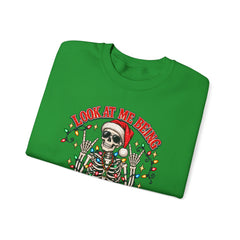 Christmas Skeleton Unisex Sweatshirt - Rude Humor - Party Sweatshirt- Holiday Humor