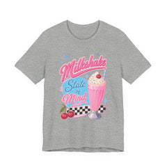 Milkshake State of Mind T-Shirt — Retro Diner Cherry Milkshake Tee