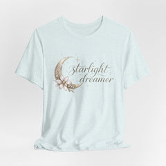 Starlight Dreamer Tee — Moon & Floral Graphic Shirt