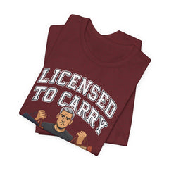 Funny Marriage License Unisex Te, License to carry