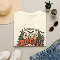 Camp Creep-It-Real T-Shirt — Welcome to Camp Halloween Graphic Tee- BP