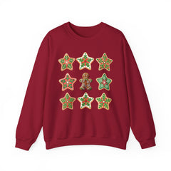 Festive Gingerbread Sweatshirt, Holiday Crewneck, Christmas Gift, Cozy Sweatshirt, Unisex Casual Wear