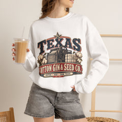 Texas Cotton Gin & Seed Co. Crewneck Sweatshirt - Southern Heritage