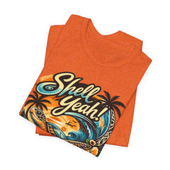 Shell Yeah! Turtle Graphic Tee — Tropical Beach Surf T-Shirt