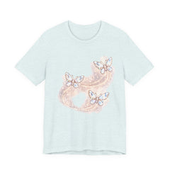 Butterfly Sparkle Tee — Pastel Crystal Butterflies Graphic T-Shirt