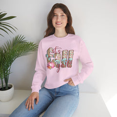 Cozy It’s Fall Y’all Sweatshirt with Floral Design, Perfect for Autumn Style, Thanksgiving Gift, Casual Wear, Seasonal Comfort