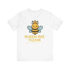 Queen Bee Fizzin' Unisex T-Shirt - Cute Bee Graphic Tee for Bee Lovers
