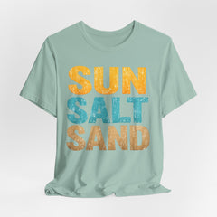 Sun Salt Sand Beach T-Shirt — Retro Coastal Summer Tee