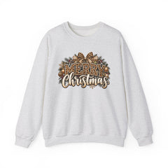 Merry Christmas Vintage Pinecone Design- Leopard Print