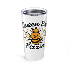 Cute Queen Bee Fizzin Tumbler - 20oz Insulated Travel Mug, Jewelry Reveals, Summer Sips, Bee Lover, Eco-Friendly