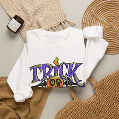 Halloween 'Trick or Treat' Crewneck Sweatshirt — Retro Candy Graphic
