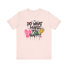 Do What Makes You Happy Tee | Unisex Jersey Short Sleeve Shirt, Positive Vibes Shirt, Gift for Friends, Uplifting Apparel, Casual [...]