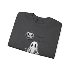 Spooky Ghost Sweatshirt - Cozy Halloween Apparel for Men & Women, Unisex Crewneck, Fall Fashion, Gifting Idea