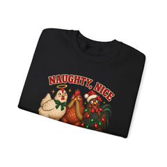 "Naughty, Nice & Slightly Feral" Holiday Christmas Crewneck Sweatshirt