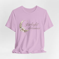 Starlight Dreamer Tee — Moon & Floral Graphic Shirt