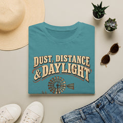 Dust, Distance & Daylight T-Shirt — Vintage Windmill Graphic Tee for Outdoor Lovers- Southern Heritage