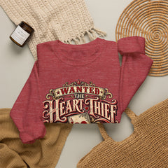 "Wanted: The Heart Thief" Vintage Valentine Graphic