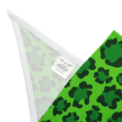 St. Patrick's Day Pet Bandana - Green Leopard Print