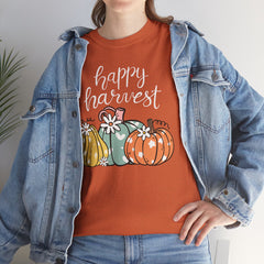 Happy Fall Essential Tee with Pumpkins