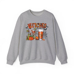 Witches Drink Up Sweatshirt, Unisex Halloween Apparel, Cozy Fall Sweatshirt, Spooky Season Gear, Perfect for Halloween Parties
