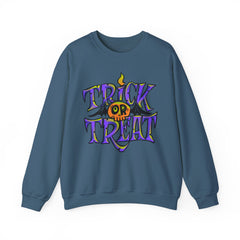 Halloween 'Trick or Treat' Crewneck Sweatshirt — Retro Candy Graphic