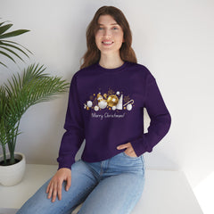 Festive Holiday Sweatshirt, Cozy Winter Apparel, Perfect Gift for Christmas, Tree Ornaments