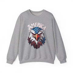 AMERICA - Bald Eagle- Unisex Heavy Blend™ Crewneck Sweatshirt