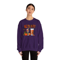 Witches Drink Up Sweatshirt, Unisex Halloween Apparel, Cozy Fall Sweatshirt, Spooky Season Gear, Perfect for Halloween Parties