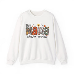 "This Mama Loves Her Pumpkins" Unisex Heavy Blend™ Crewneck Sweatshirt