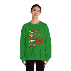Rock - Paper - Scissors - Throat Punch- Dr. Seuss Grinch Christmas Sweatshirt