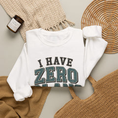 “I Have Zero Plans to Act My Age” Vintage College Graphic Sweatshirt