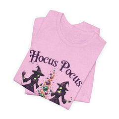 Hocus Pocus Halloween T-Shirt, Witch Tee, Unisex Halloween Shirt, Spooky Season Apparel, Costume Party Top